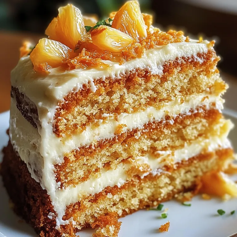 Hawaiian Carrot Pineapple Cake: Tropical, Moist, and Ridiculously Good