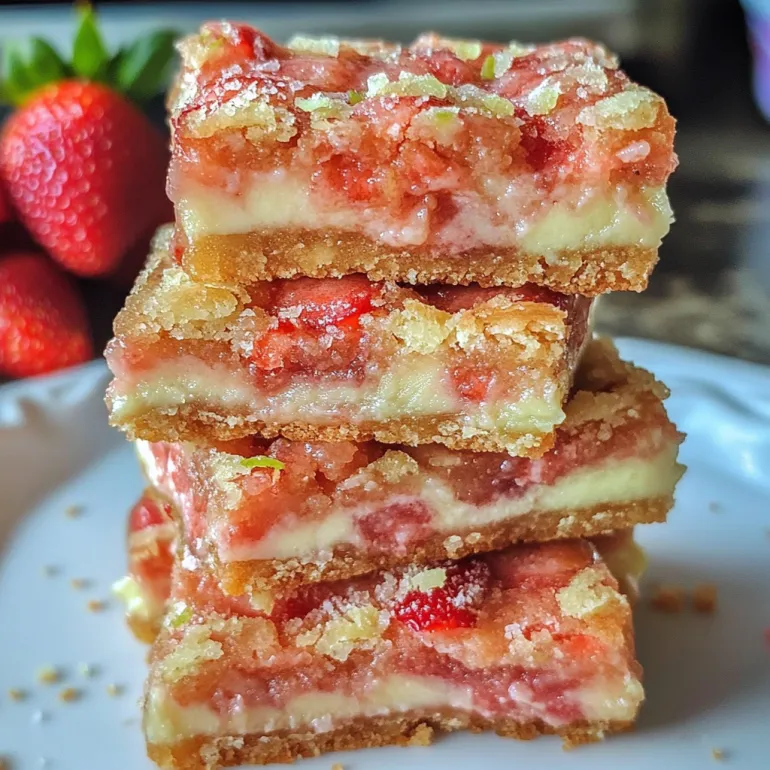 Strawberry Lime White Chocolate Gooey Bars: Tangy, Sweet, and Ridiculously Soft