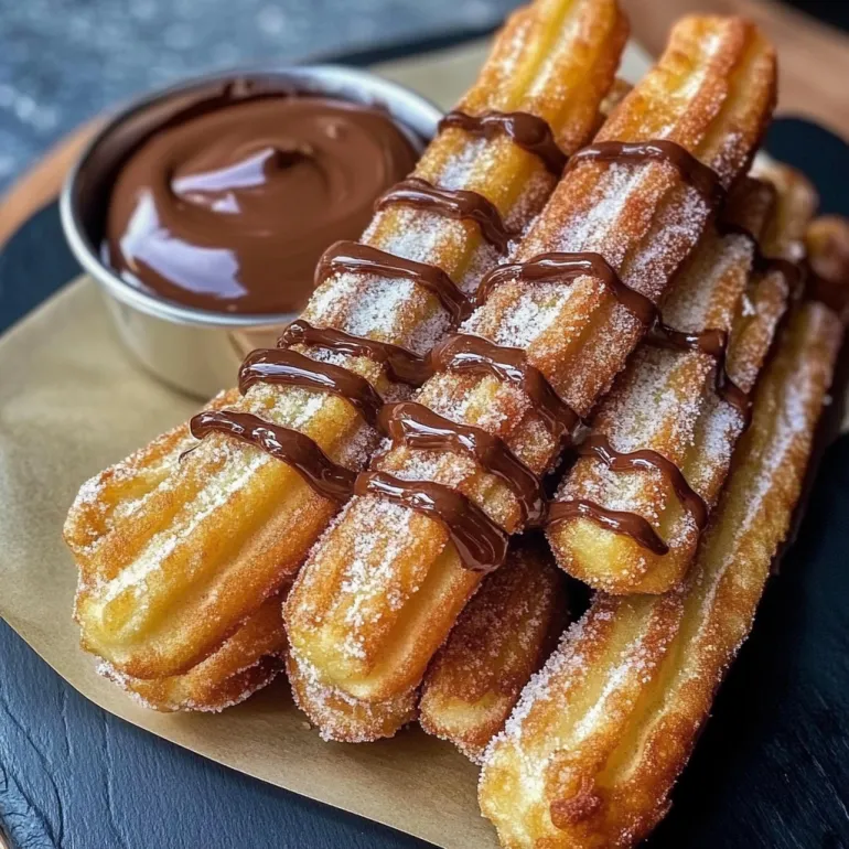 Spanish Churros with Chocolate Sauce