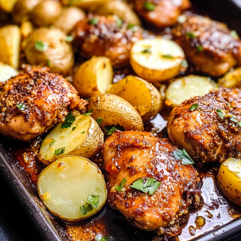 Sheet Pan Lemon Balsamic Chicken and Potatoes: Weeknight Magic on a Pan