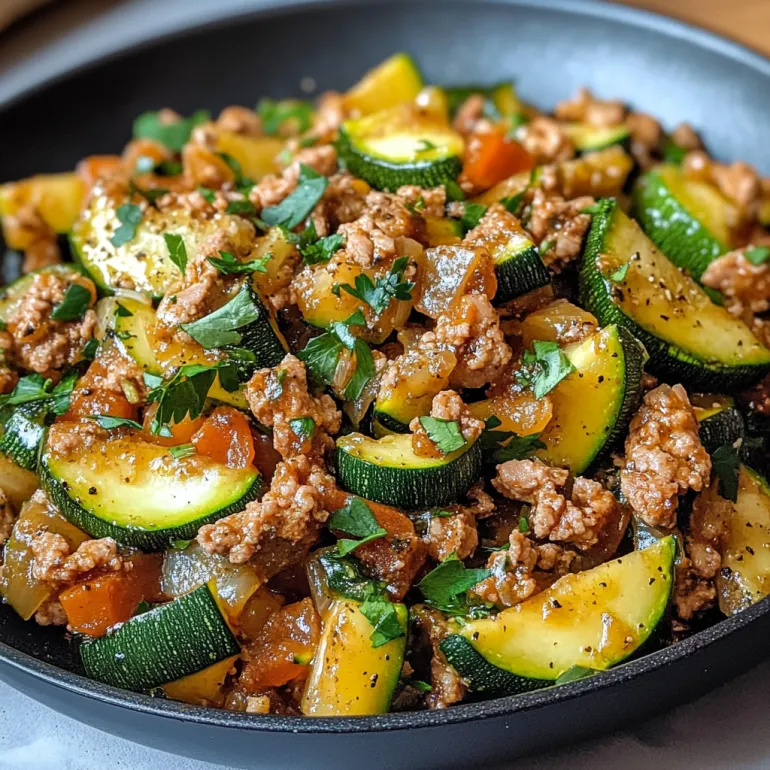 Ground Turkey and Zucchini Skillet: A Quick, Healthy Delight!