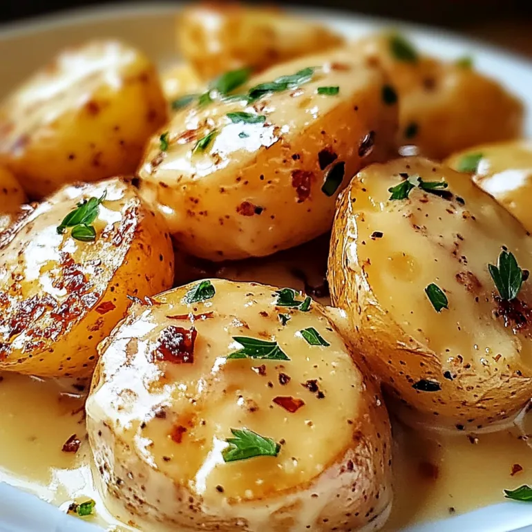 Easy Creamy Garlic Sauce Baby Potatoes: The Side Dish That Steals the Show