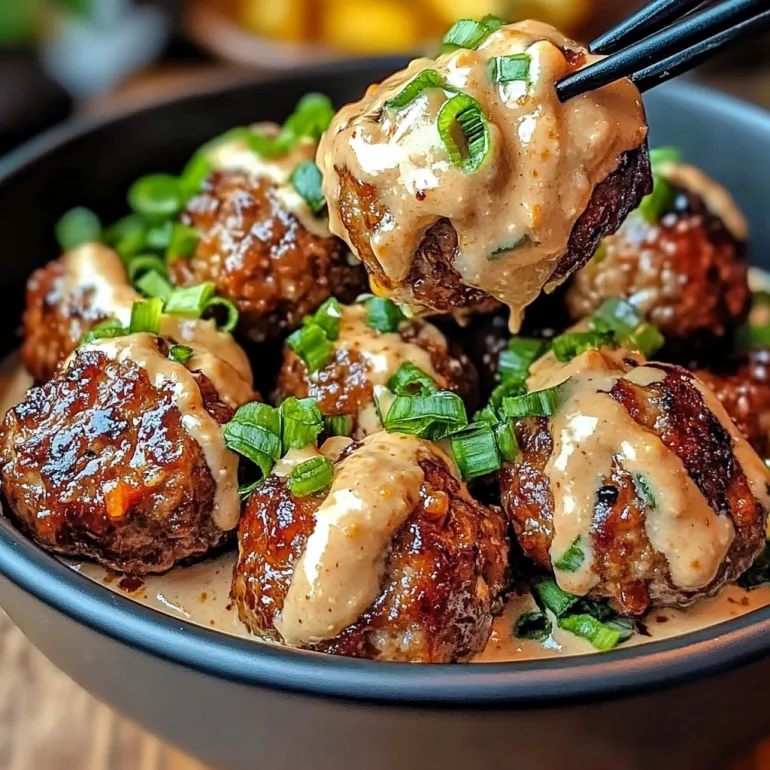 Korean BBQ Meatballs with Spicy Mayo Dip: Sweet, Savory, and Dangerously Addictive