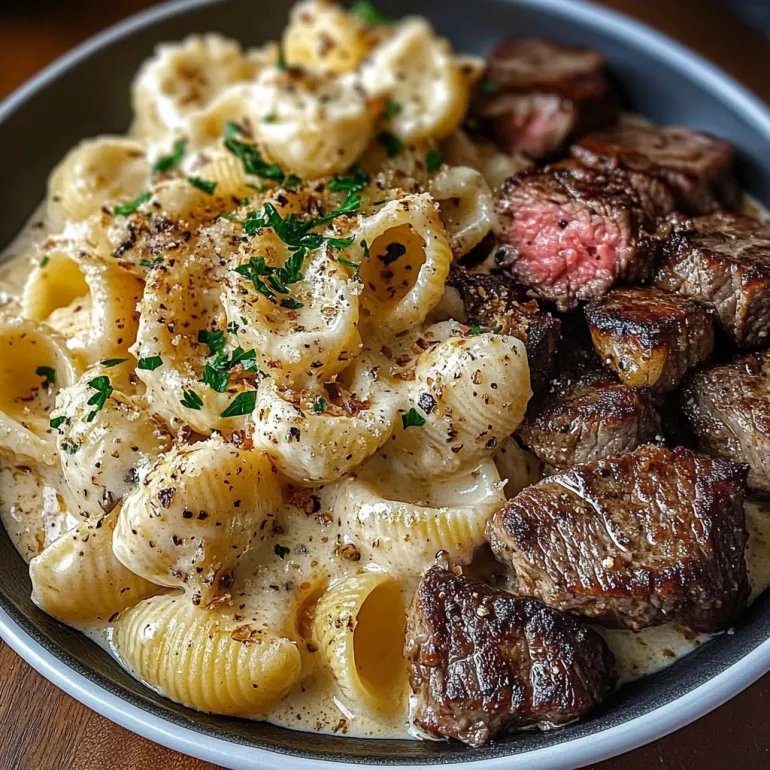 Garlic Butter Steak Bites & Parmesan Alfredo Shells: A Steak Lover’s Dream