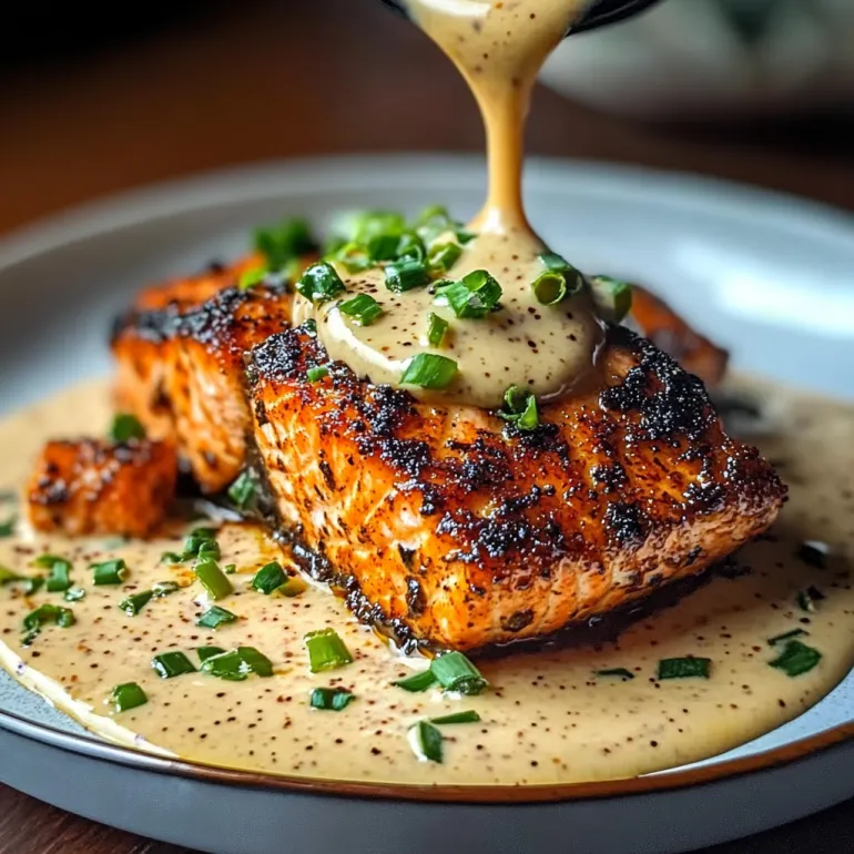 Blackened Salmon with Creamy Dijon Sauce: Fancy-Without-Trying Weeknight Dinner