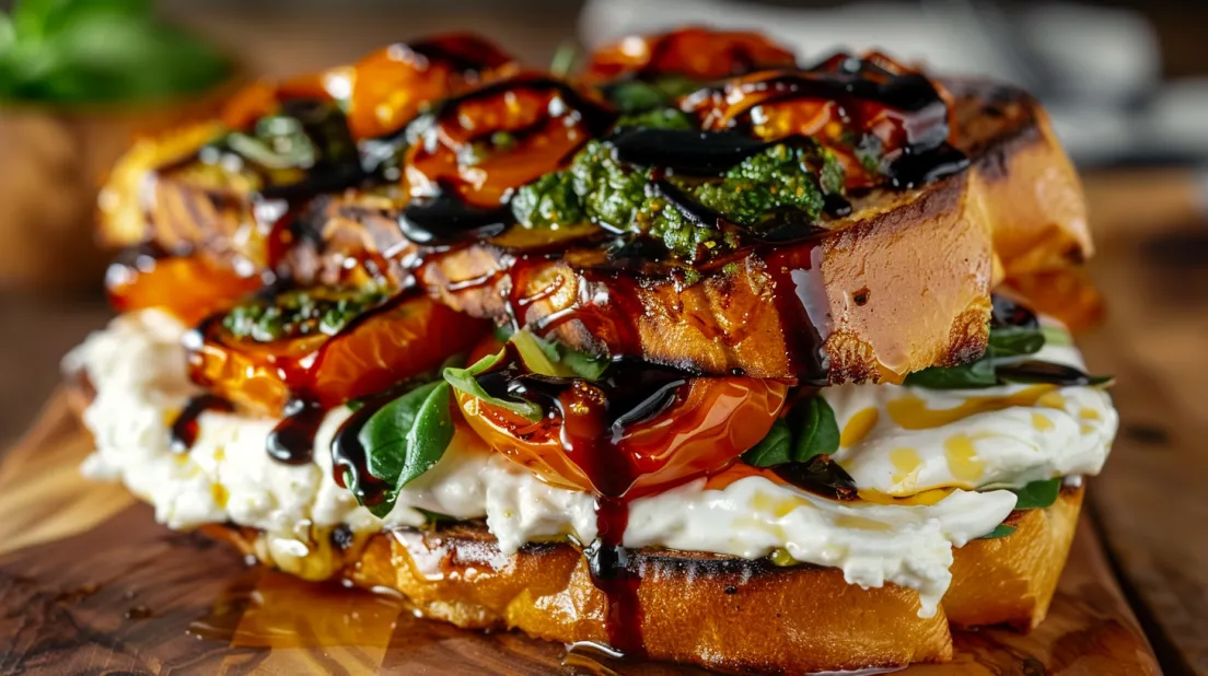 Burrata Caprese Sandwich with Cherry Tomato Confit: When Fancy Meets Your Lunch Break