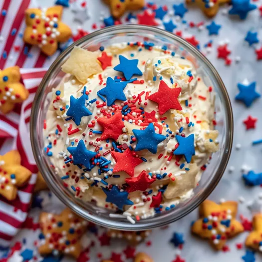 Festive Red, White and Blue Funfetti Dip: The Party Starter That Screams ‘MURICA