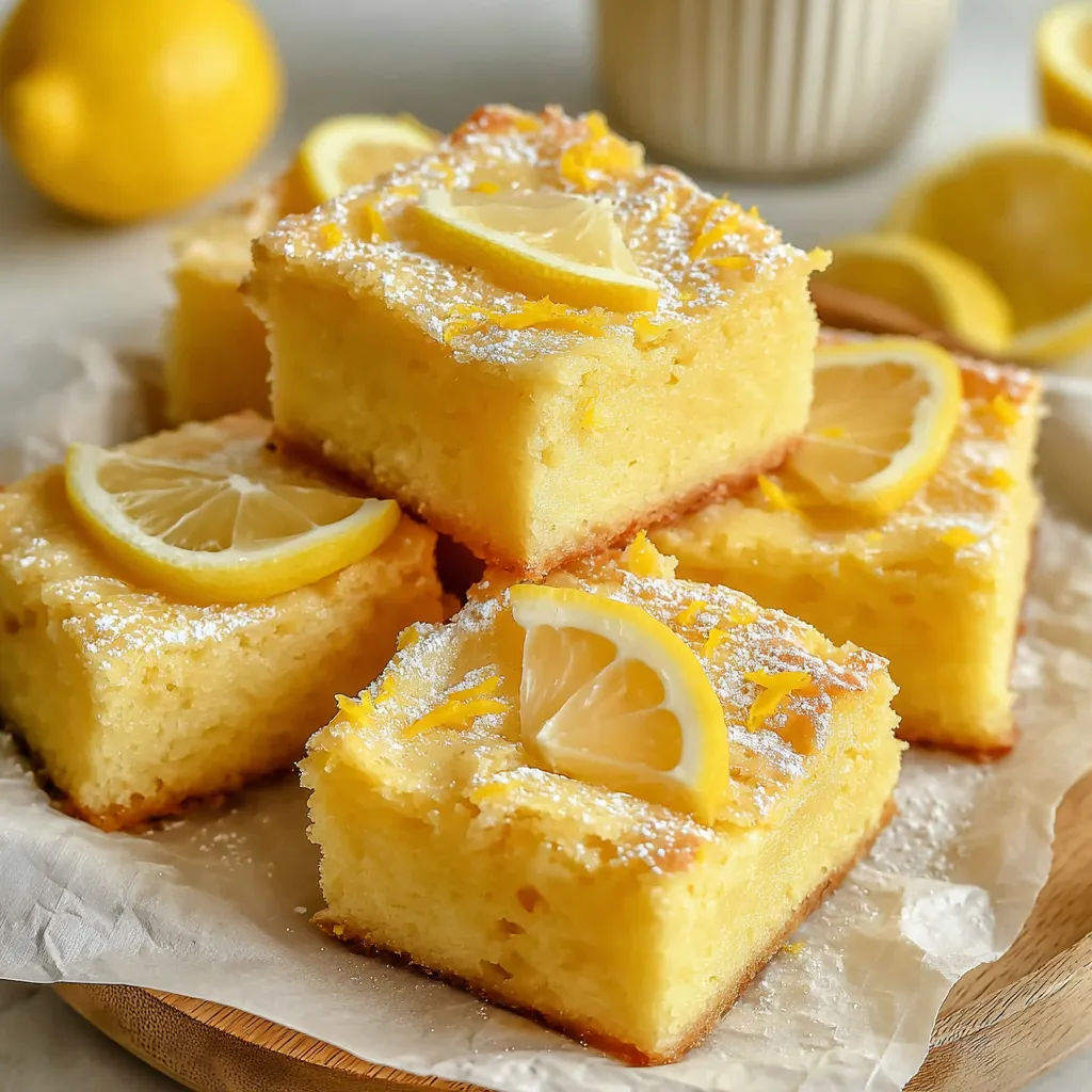 Fudgy Lemon Brownies Recipe