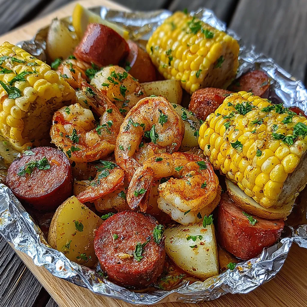 Shrimp and Sausage Foil Packs – Easy One-Pan Meal