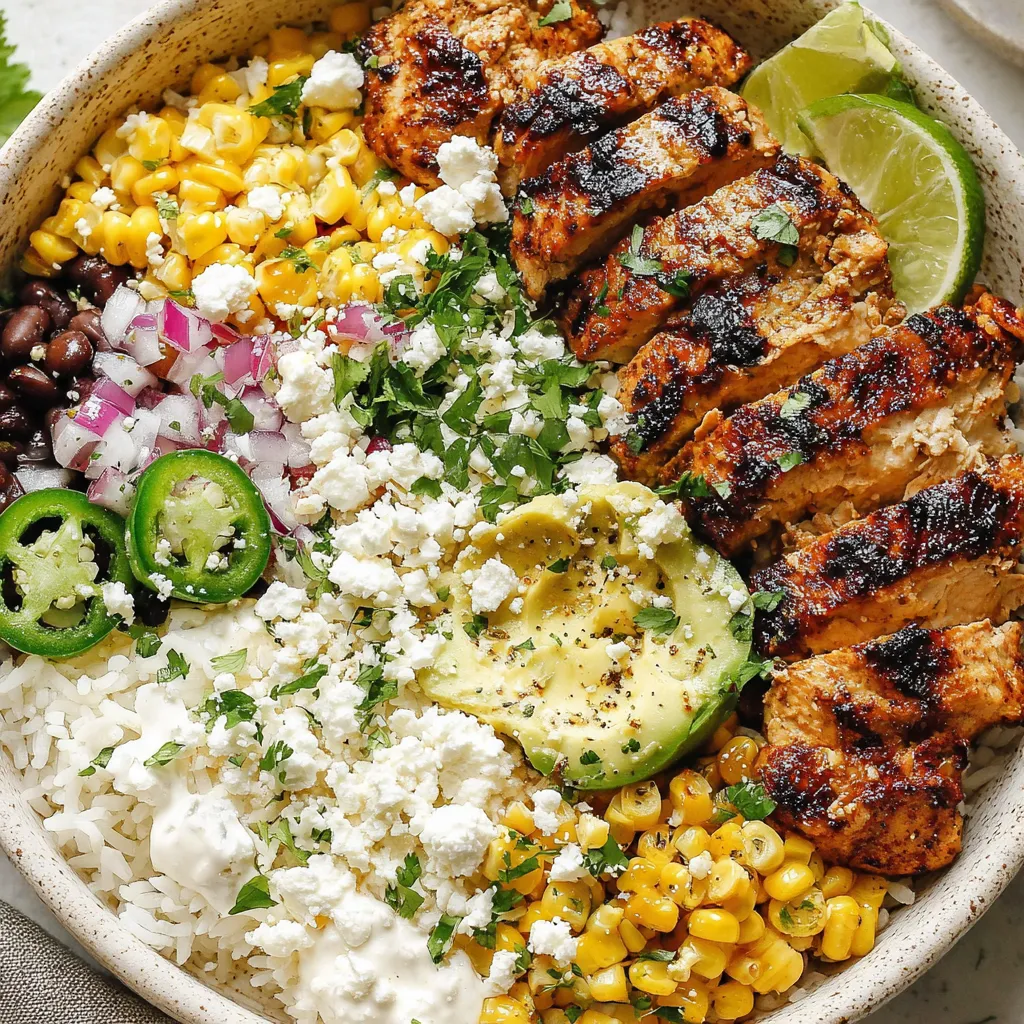 Street Corn Chicken Rice Bowl