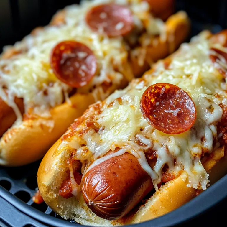 Air Fryer Pizza Dogs: When Hot Dogs and Pizza Have the Ultimate Crossover Episode