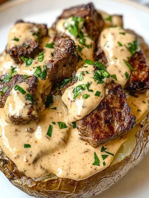 Loaded Baked Potato with Steak Bites: When Your Side Dish Decides to Become a Whole Damn Meal