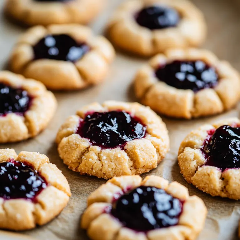 Mulberry Thumbprint Jam Cookies: The Little Gems Your Cookie Jar Has Been Begging For