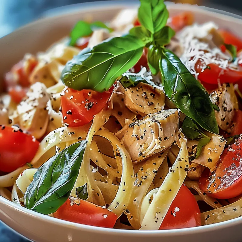 Bruschetta Chicken Pasta: When Your Two Favorite Italian Things Have a Beautiful Baby