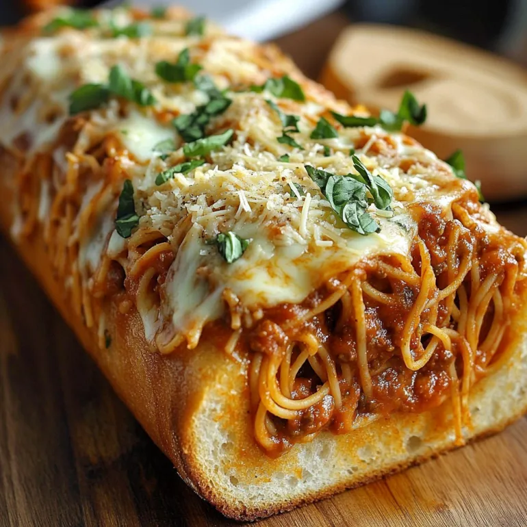 Spaghetti Stuffed Garlic Bread: When Carbs Meet Carbs and Magic Happens