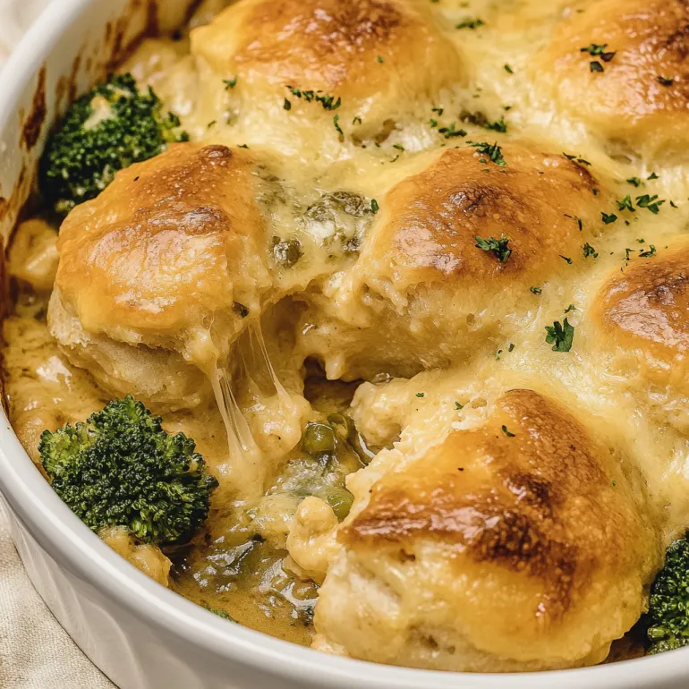 Broccoli Cheddar Biscuit Casserole That’ll Make Vegetables Feel Like Comfort Food: The Ultimate Cozy Night Champion