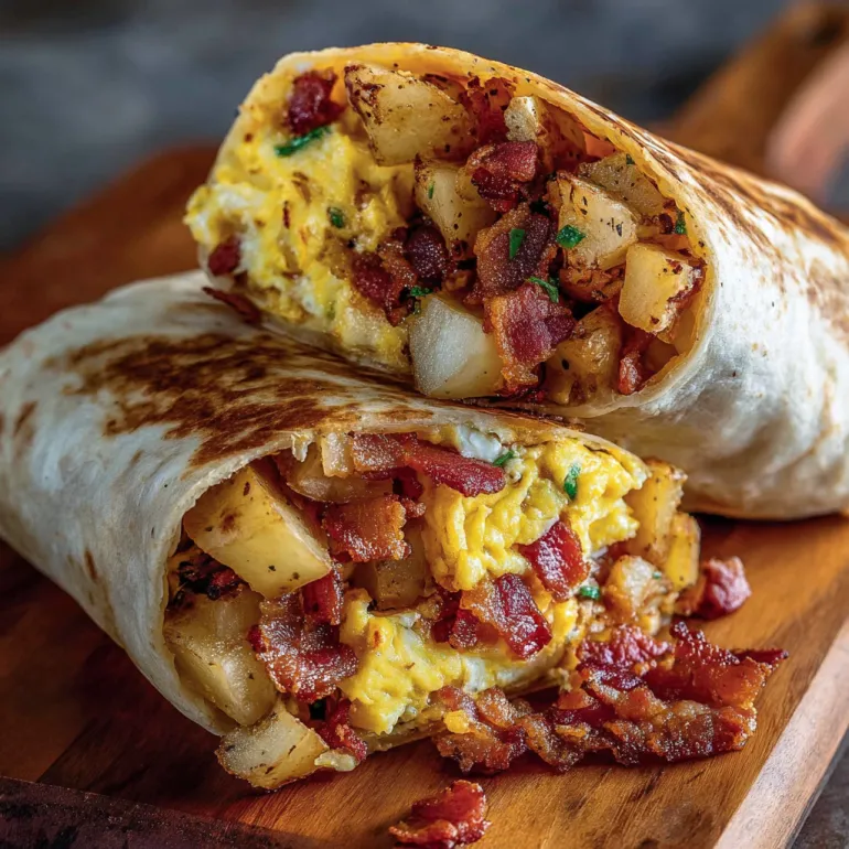 Bacon Egg Cheese Breakfast Burrito That’ll Make You Jump Out of Bed