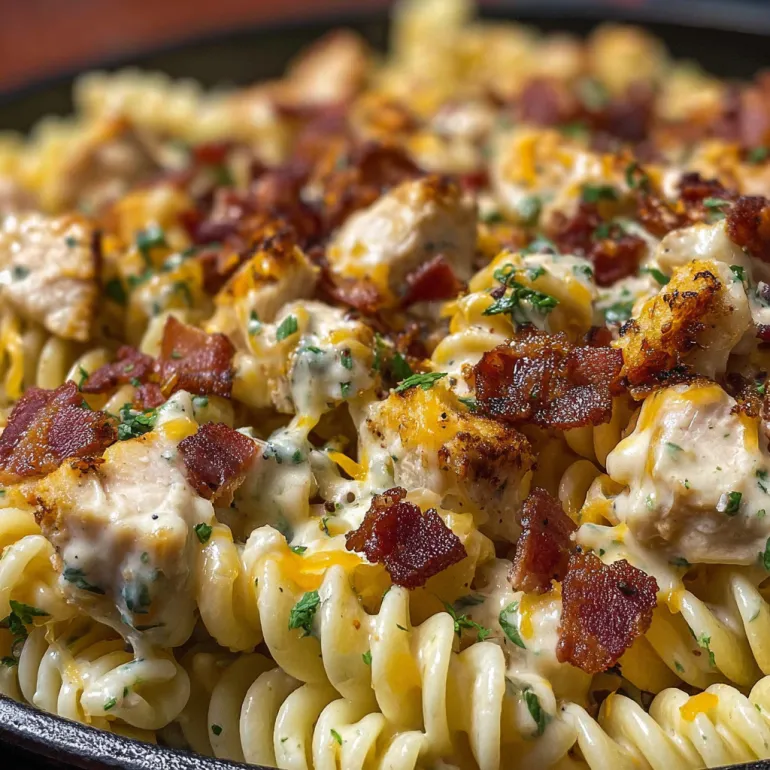 Chicken Bacon Ranch Pasta