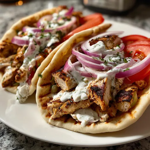 Greek Chicken Gyros