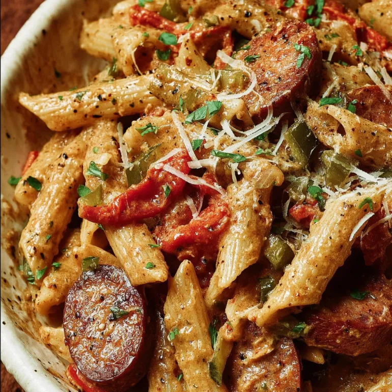 Creamy Cajun Sausage Pasta That’ll Transport You to Louisiana