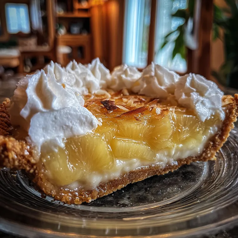 The Ultimate Crushed Pineapple Sour Cream Pie