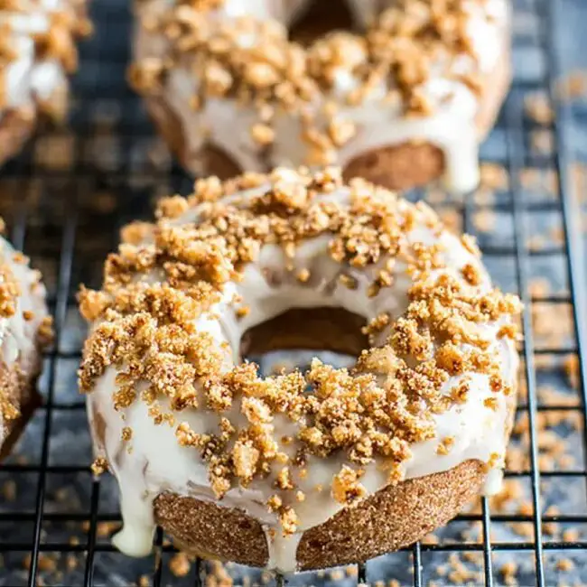 Cinnamon Roll Cake Donuts