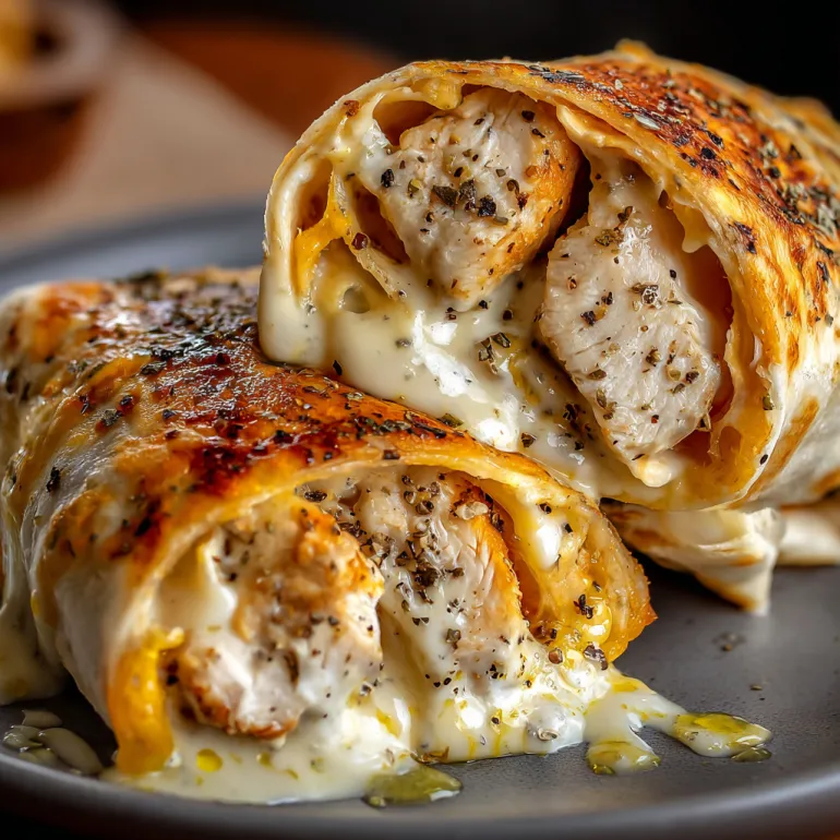Cheesy Garlic Chicken Wraps That’ll Make You Forget All Other Wraps Exist