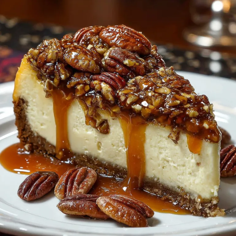 Caramel Pecan Pie Cheesecake