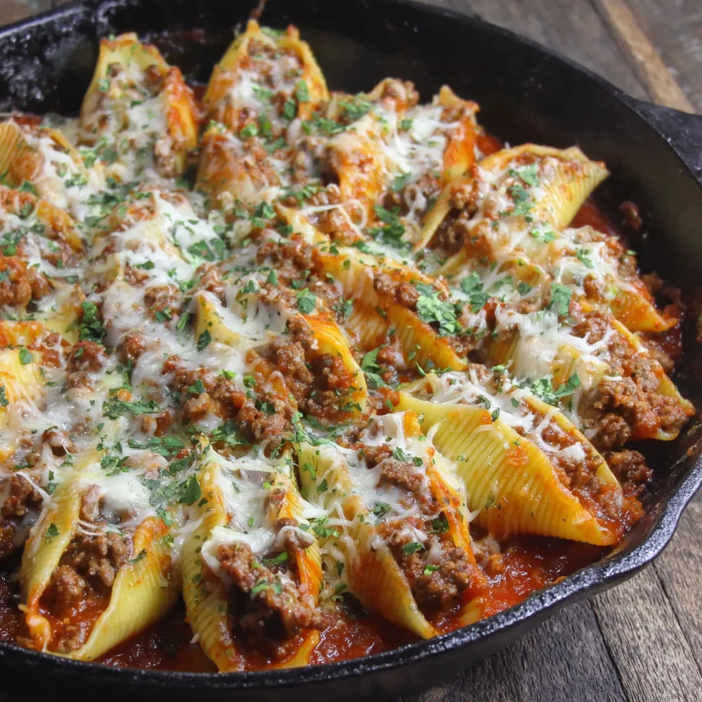 Cheesy Stuffed Shells Dinner