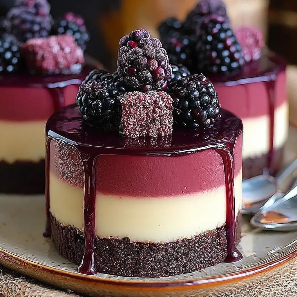 Blackberry Red Velvet Cheesecake