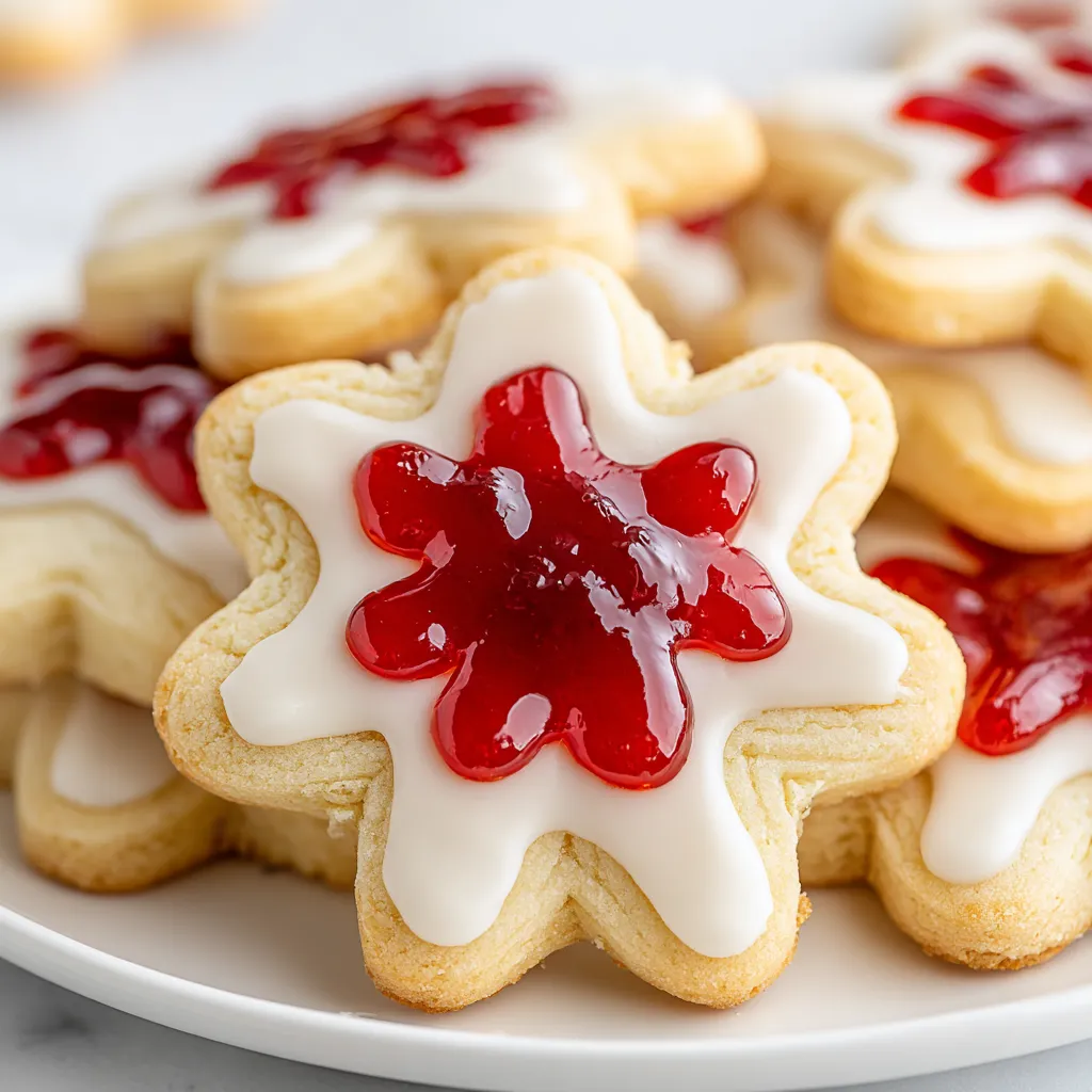 Raspberry Glazed Sugar Cookies