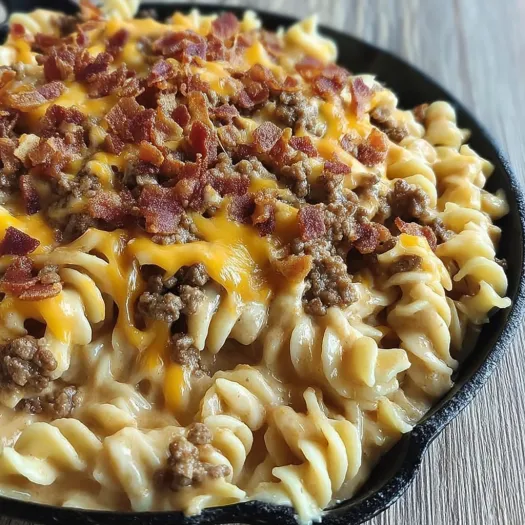 Loaded Bacon Cheeseburger Pasta