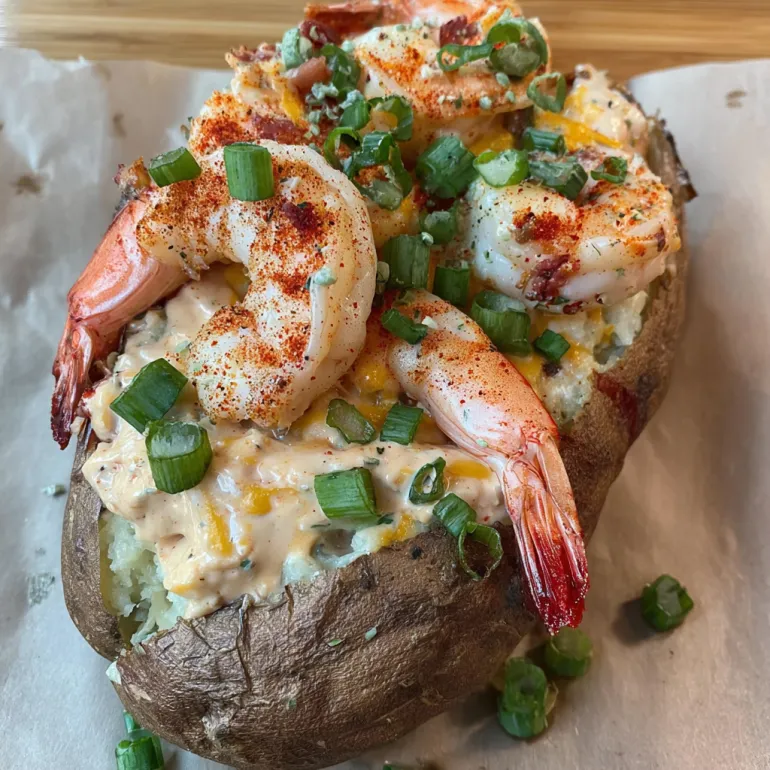 Loaded Seafood Baked Potato