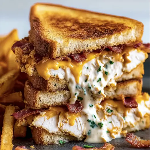 Cheddar Bacon Ranch Chicken Melt