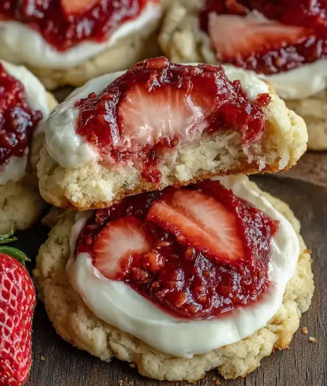 Strawberry Cheesecake Cookies