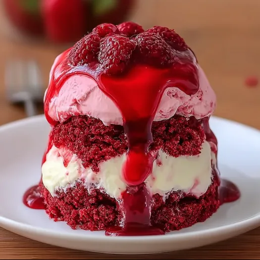 Moist Red Velvet Brain Cake