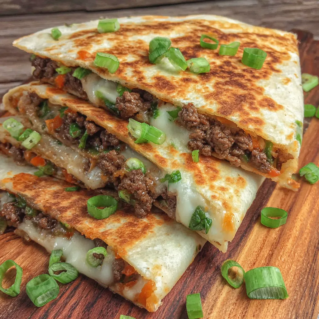 Korean Beef Quesadillas