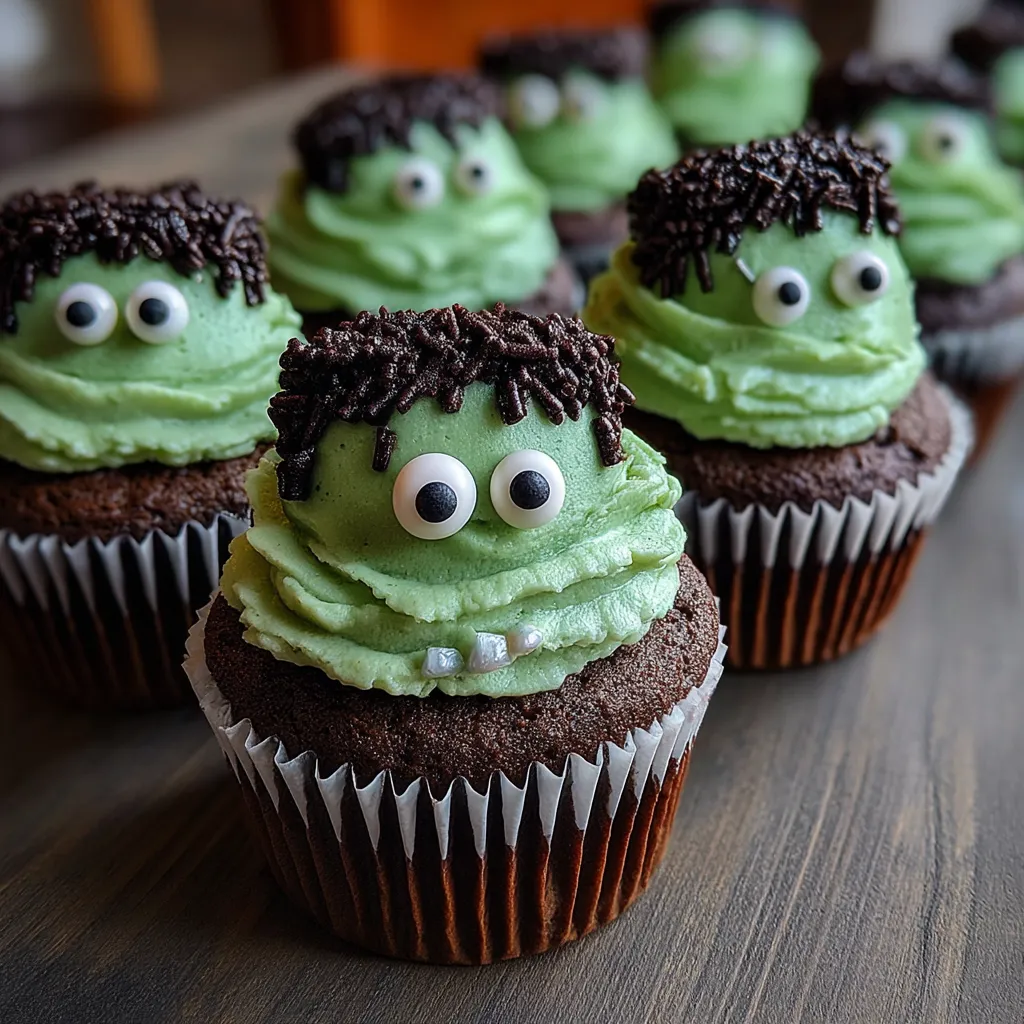 Frankenstein Cupcakes