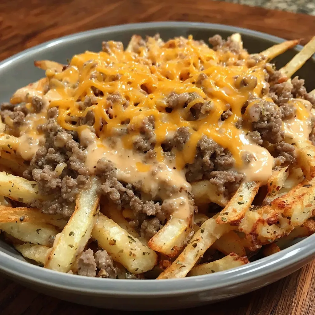 Cheeseburger French Fry Casserole