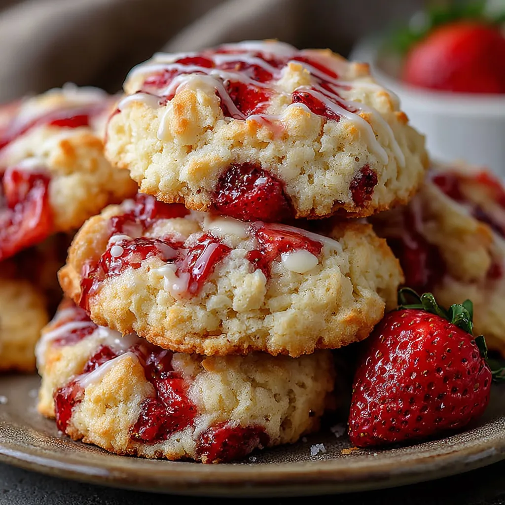 Cream Cheese Strawberry Cookies