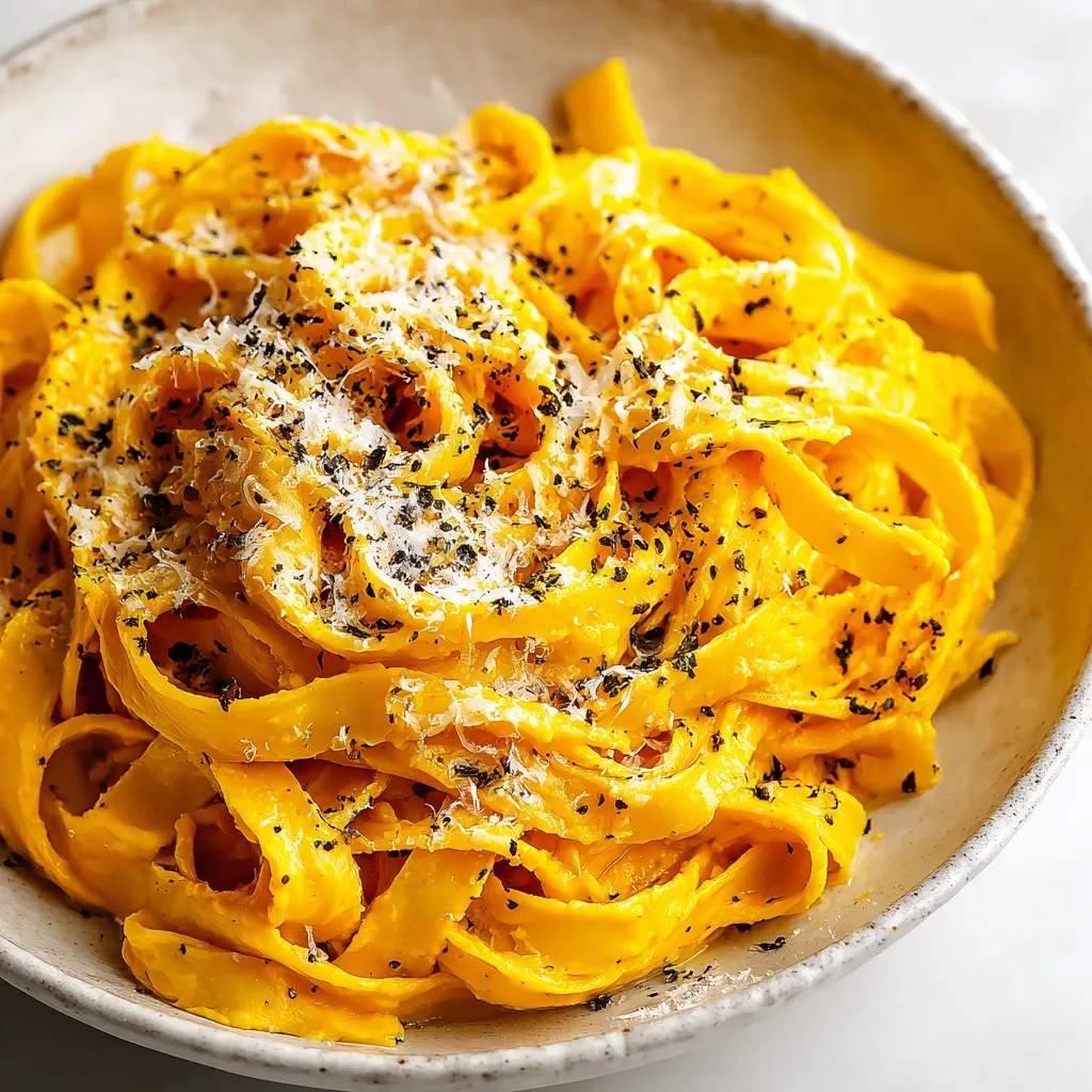 Creamy Pumpkin Fettuccine