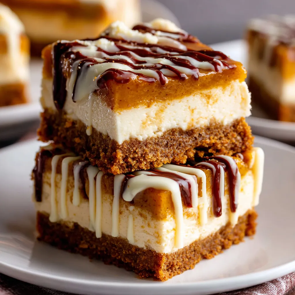 Gingerbread Cheesecake Bars