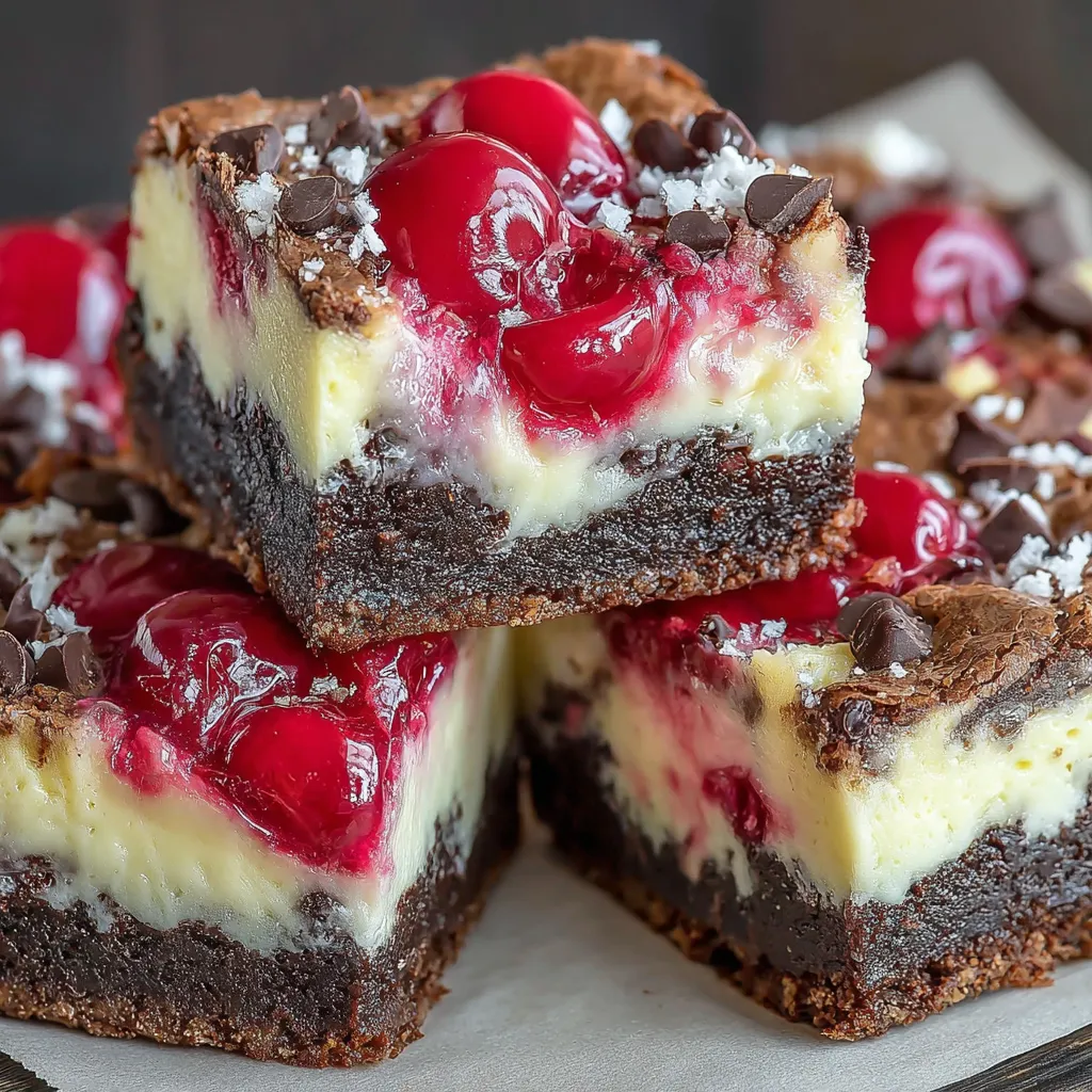 Cherry Cheesecake Brownie Bars