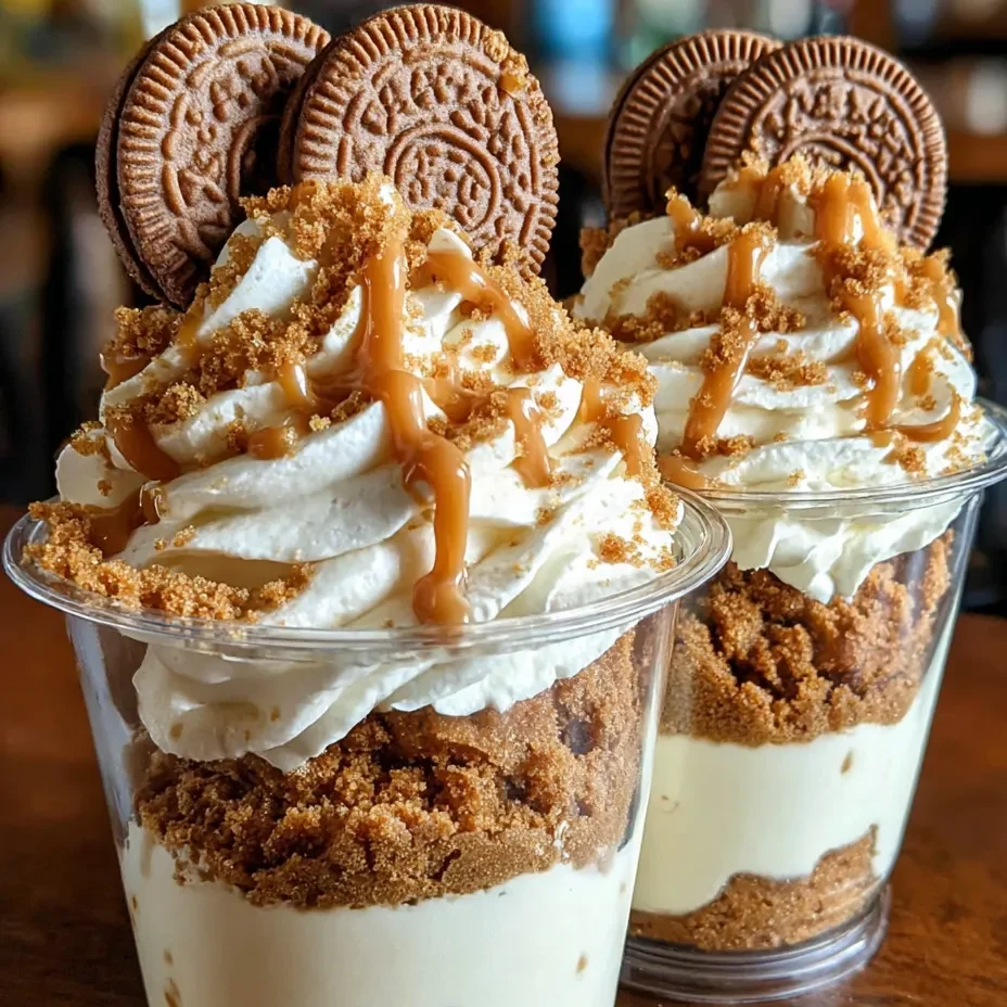Cookie Butter Cheesecake Cups