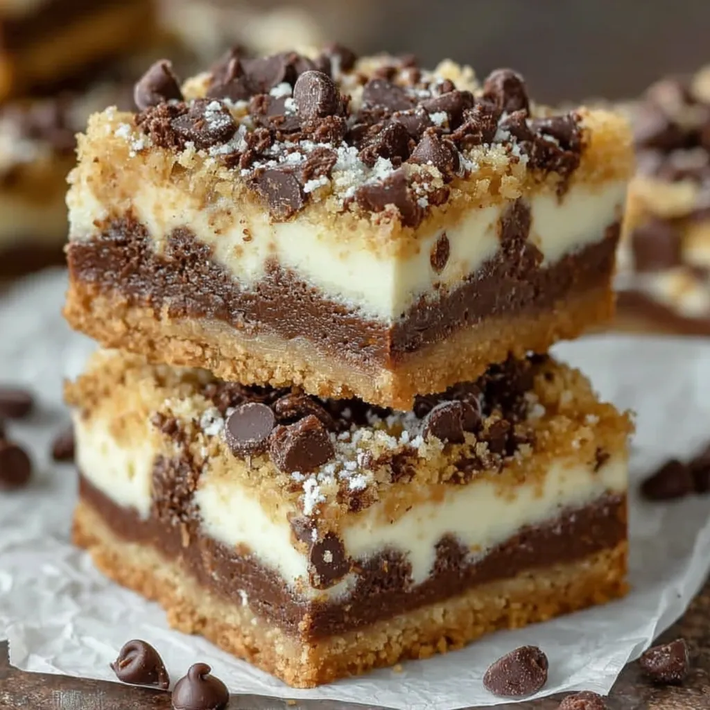Chocolate Chip Cookie Dough Bars