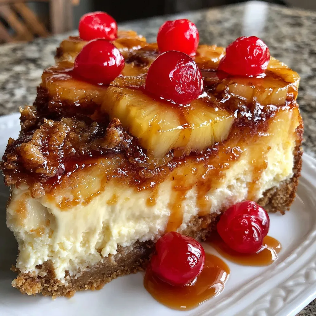 Pineapple Upside-Down Cheesecake
