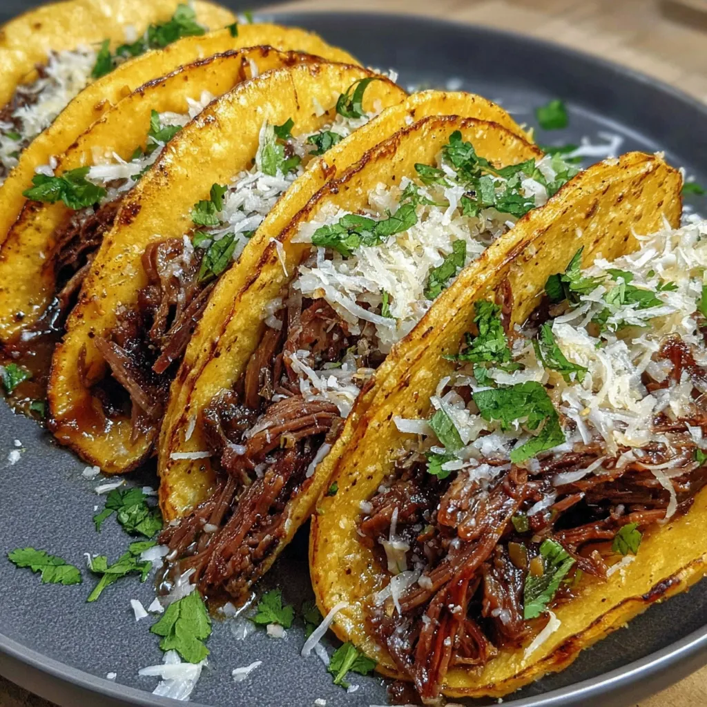 Slow Cooker Shredded Beef Tacos