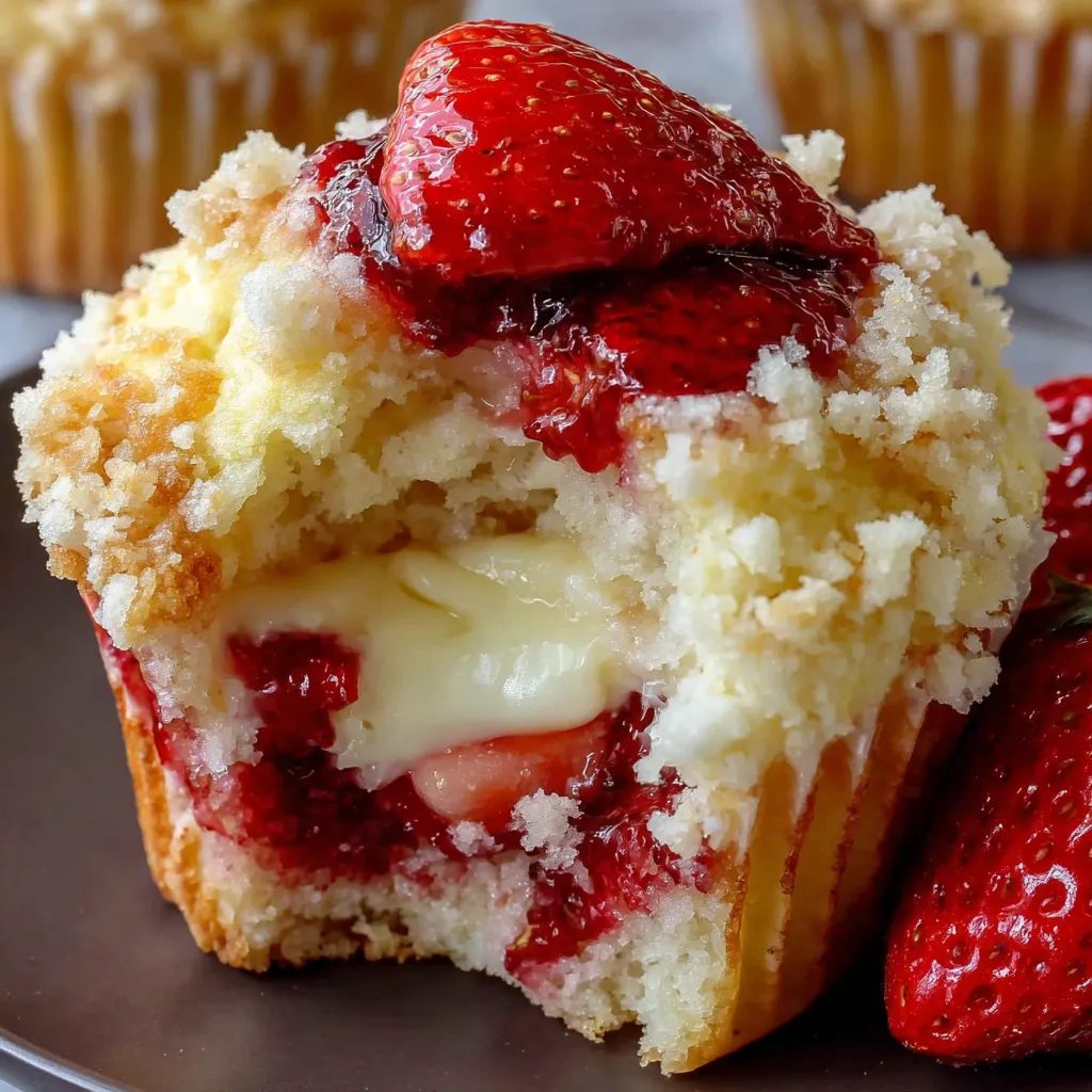 Strawberry Cream Cheese Muffins