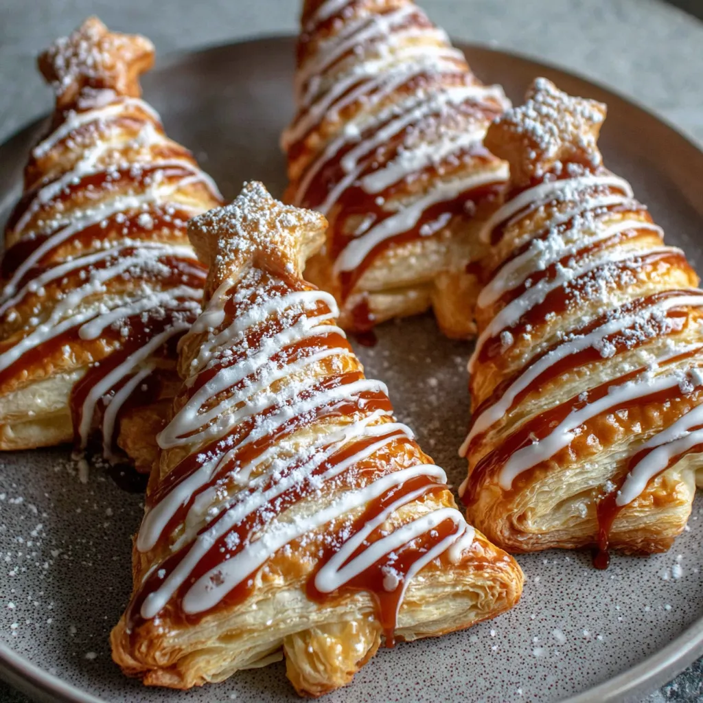 Puff Pastry Christmas Trees