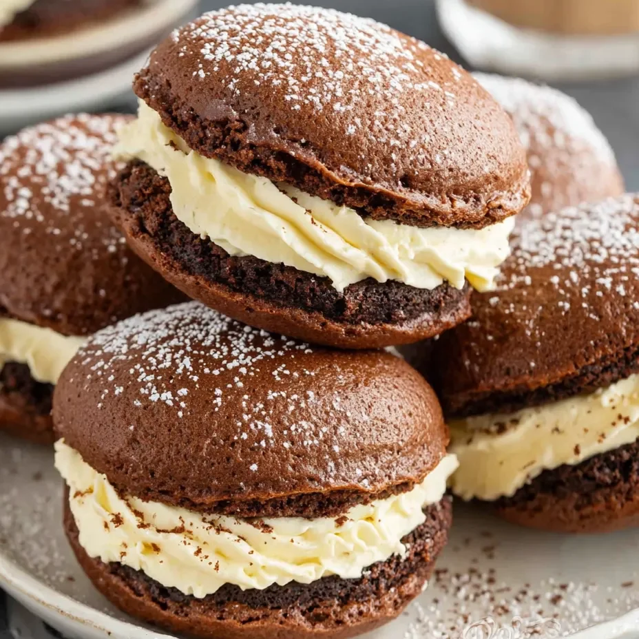 Tiramisu Cookie Sandwiches